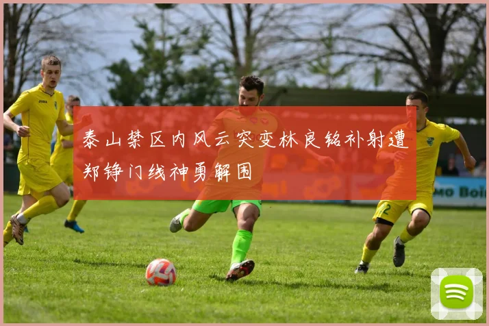 泰山禁区内风云突变林良铭补射遭郑铮门线神勇解围